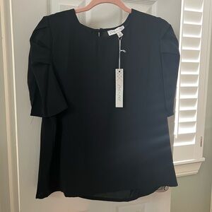 She + Sky Women's Black Blouse